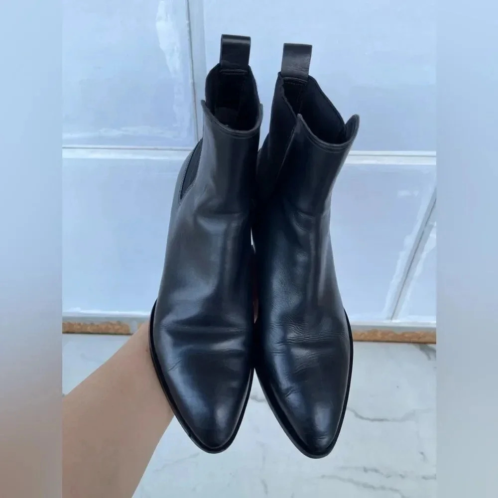Vince leather ankle boots size 8 - Picture 5 of 13